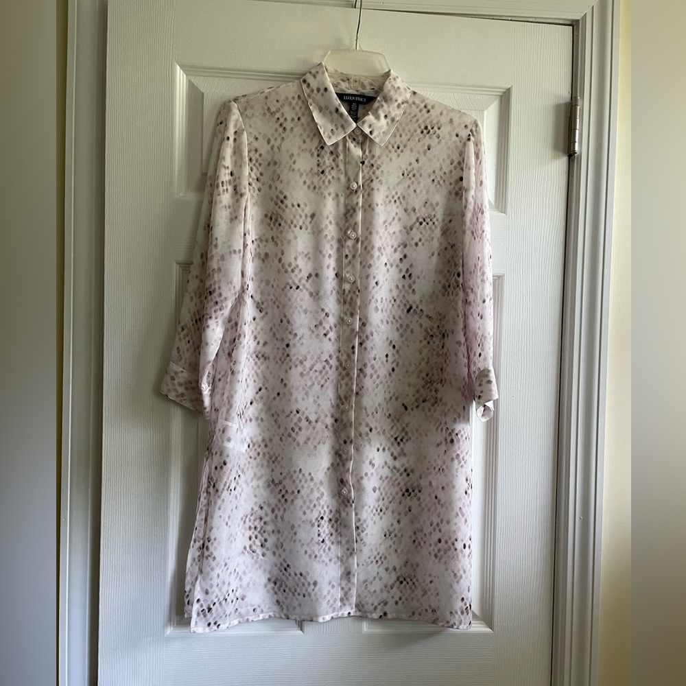 Ellen Tracy - never worn- sheer overlay tunic- nice!